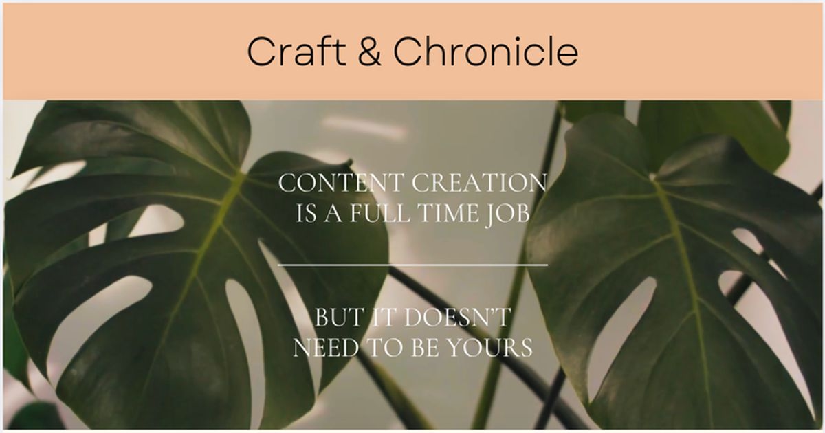 Home [craftandchronicle.com]